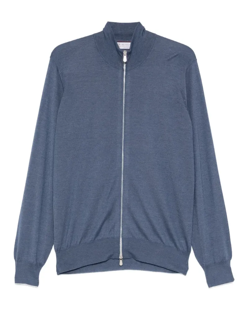 Brunello Cucinelli Cardigan mit Reißverschluss - Blau Blau
