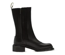 Stiefel mit eckiger Kappe - Schwarz