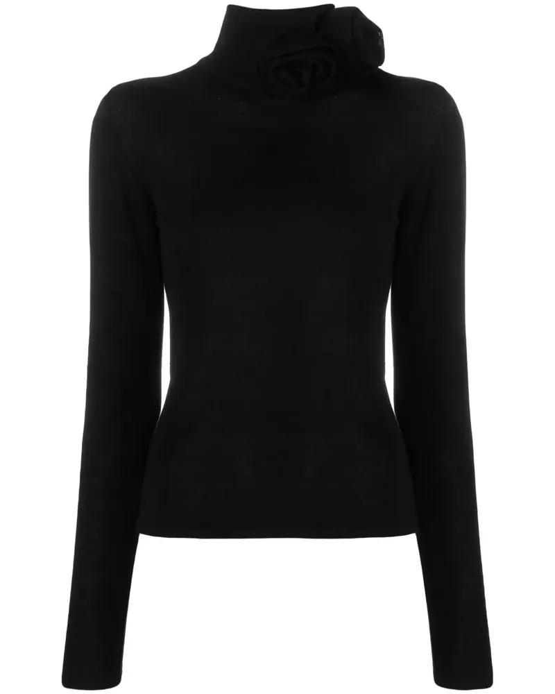 Blumarine Pullover mit Applikationen - Schwarz Schwarz