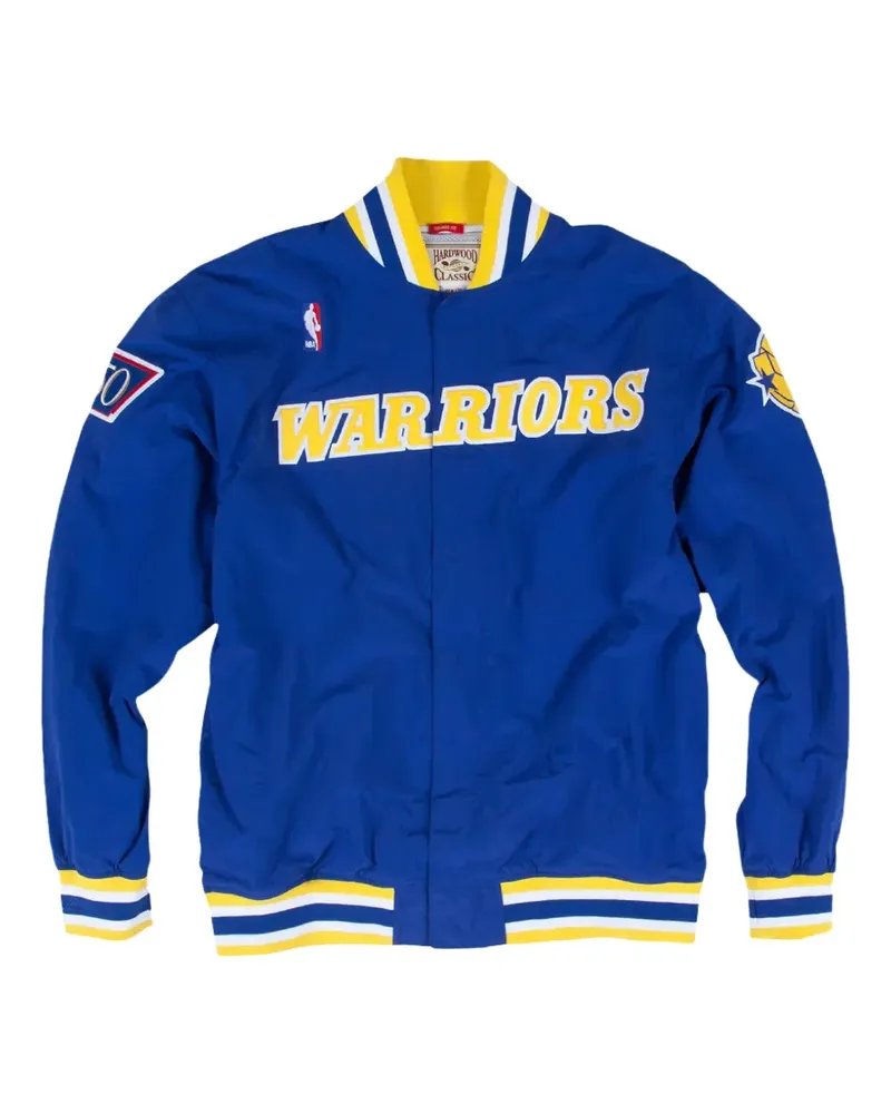 Mitchell & Ness NBA Golden State Warriors Jacke - Blau Blau