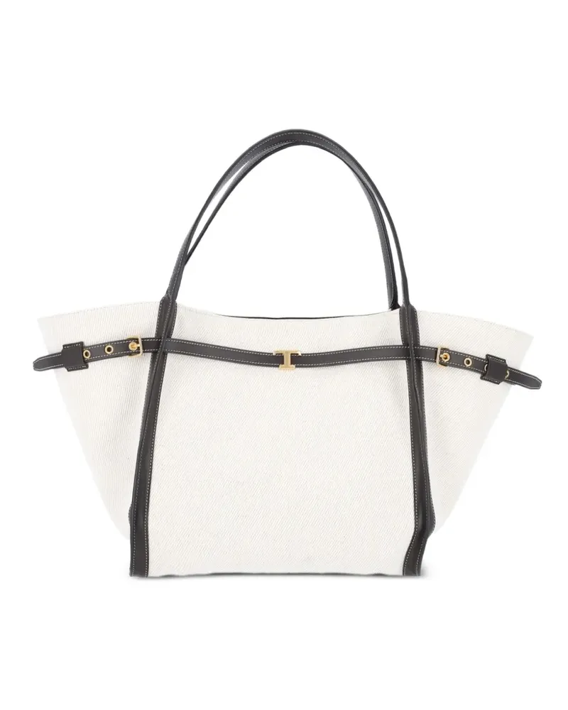 TOD'S Mittelgroße Tote Bag mit Schnalle - Nude Nude