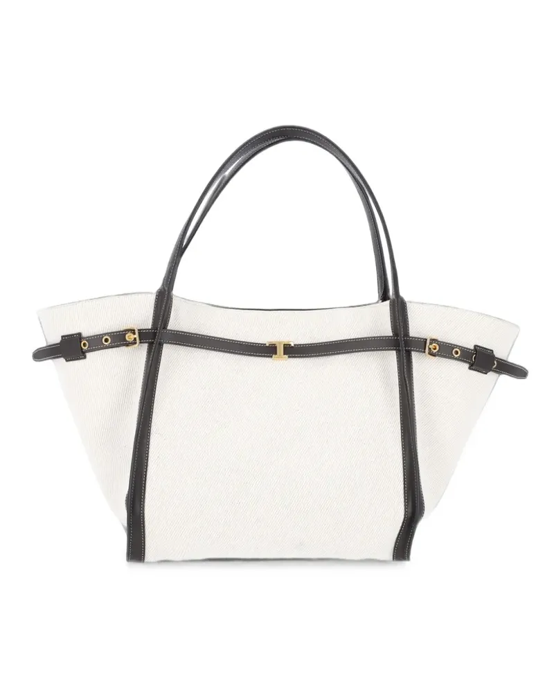TOD'S Mittelgroße Tote Bag mit Schnalle - Nude Nude