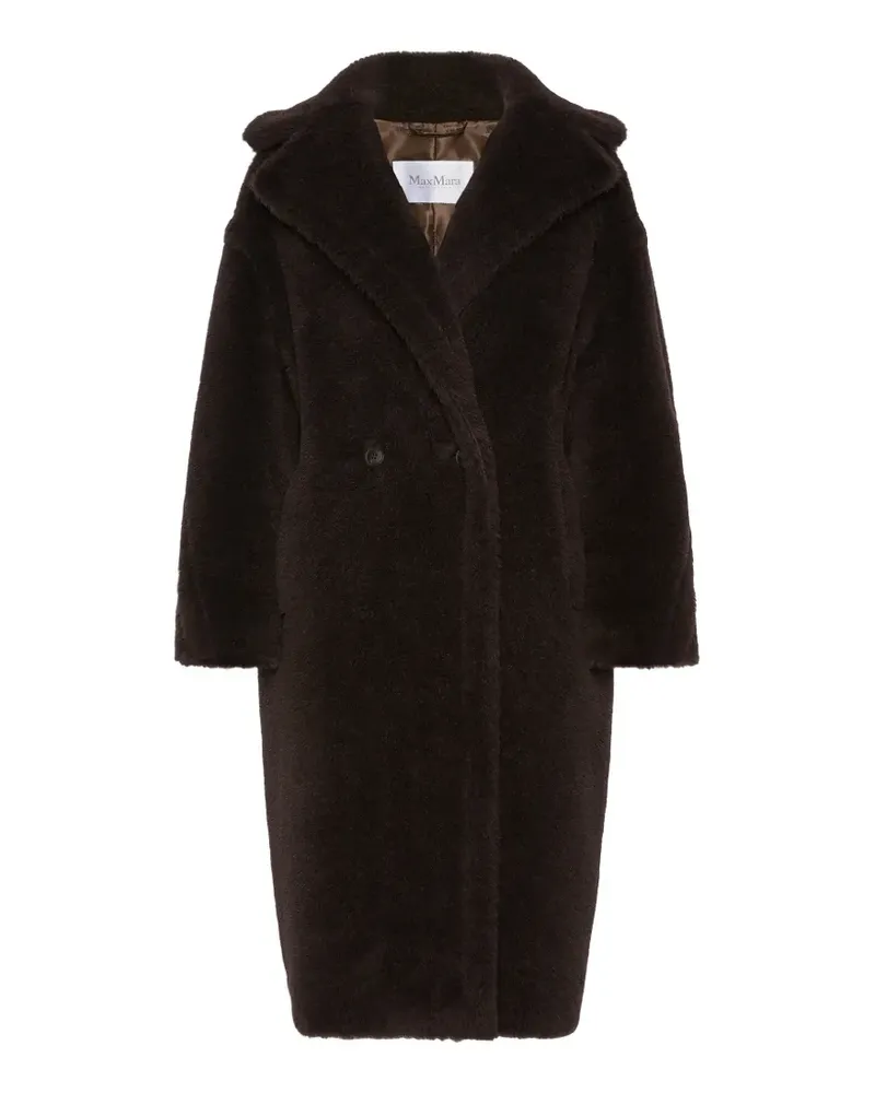 Max Mara Doppelreihiger Teddy-Mantel - Braun Braun