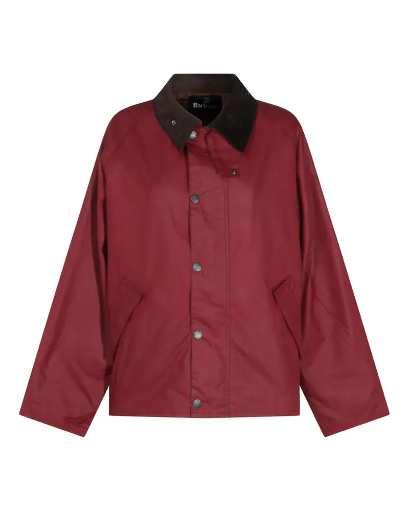 Barbour Gewachste Transport Jacke - Rot Rot