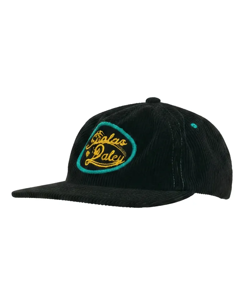 Nicholas Daley Records corduroy embroidered cap - Schwarz Schwarz