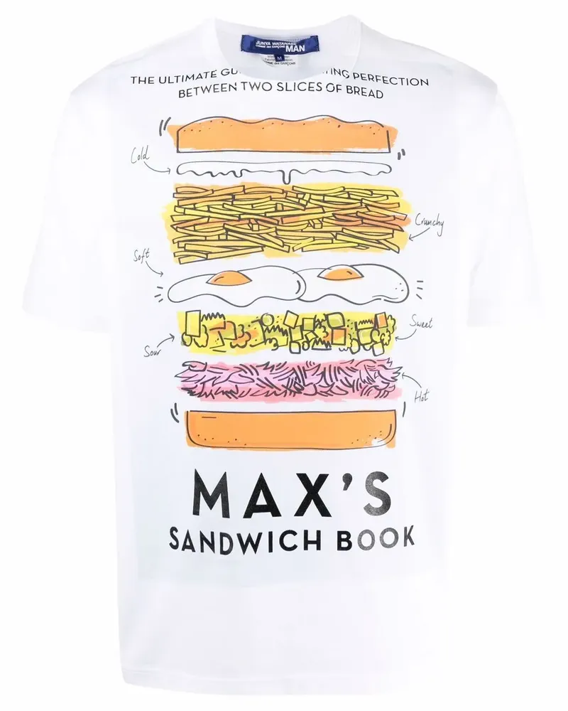 Junya Watanabe graphic-print T-shirt - Weiß Weiß