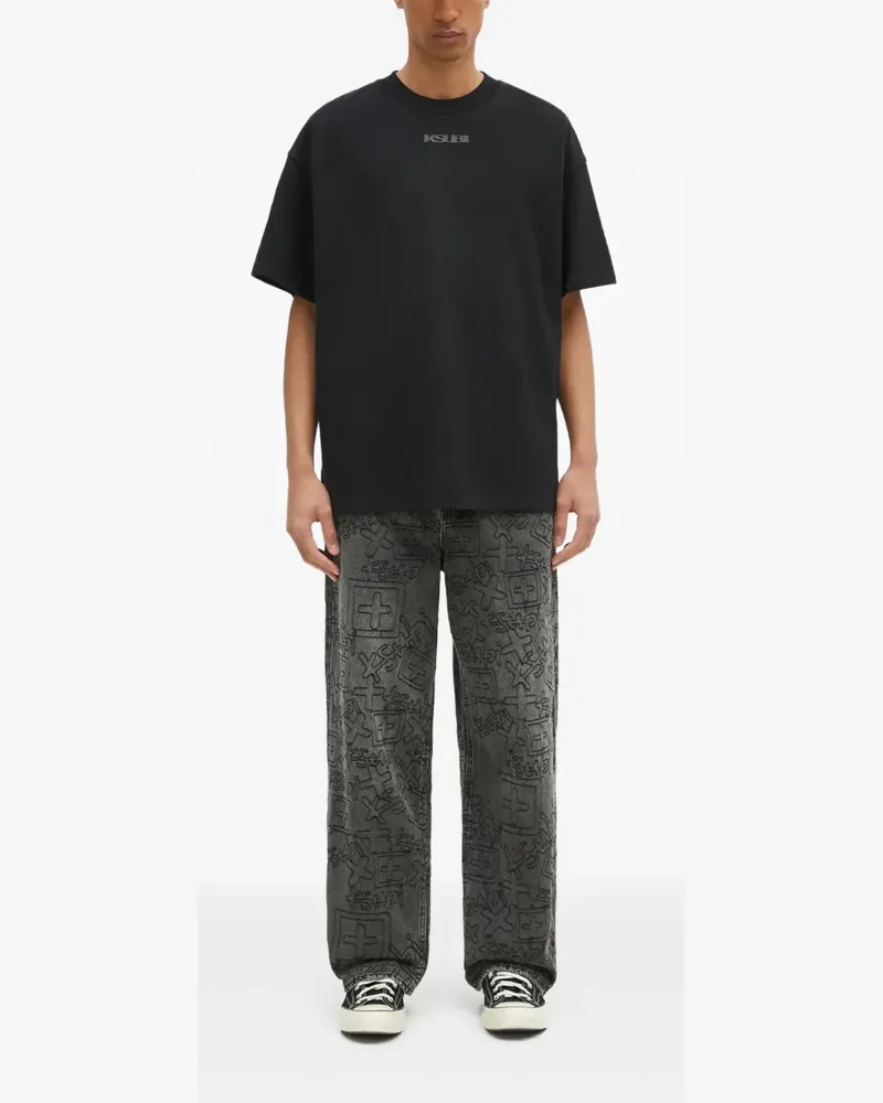 ksubi T-Shirt mit Logo - Schwarz Schwarz