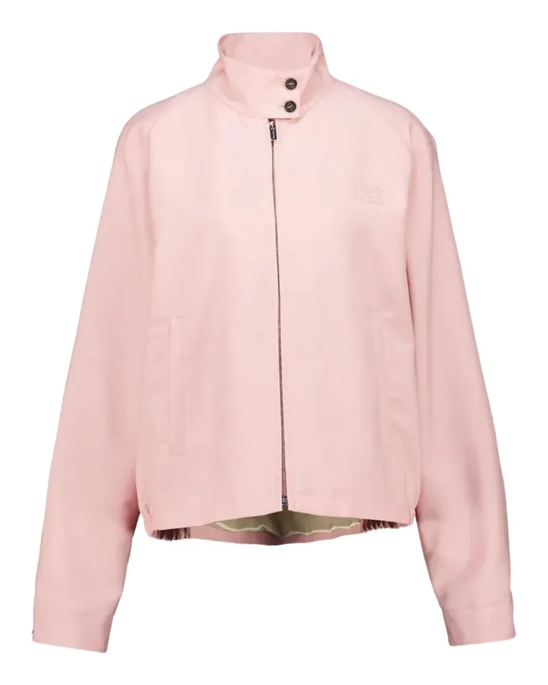 Miu Miu mohair blouson jacket - Rosa Rosa