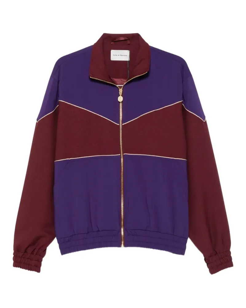 Drôle de Monsieur colour-block wool jacket - Violett Violett