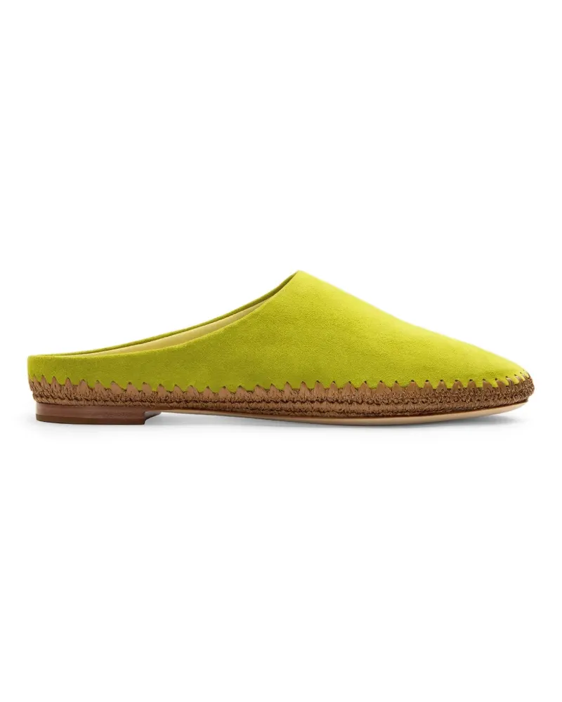 Simon Miller Riad Mules mit Ziernaht - Grün Grün