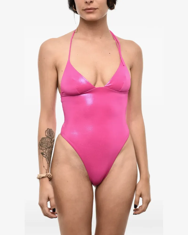 Dsquared2 Badeanzug mit Logo-Prägung - Rosa Rosa