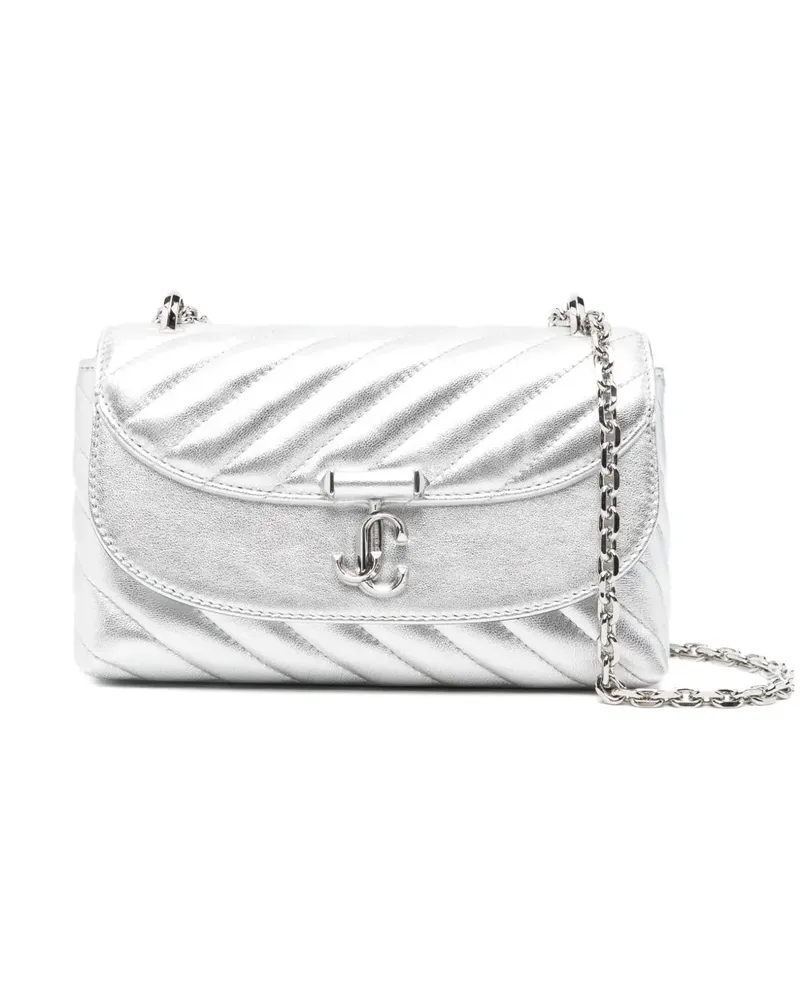 Jimmy Choo Curve quilted mini bag - Grau Grau
