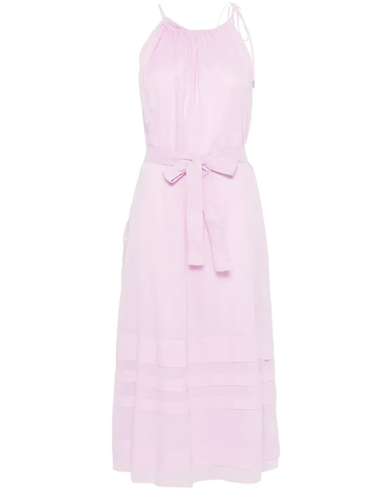 Peserico Midikleid mit Neckholder - Rosa Rosa