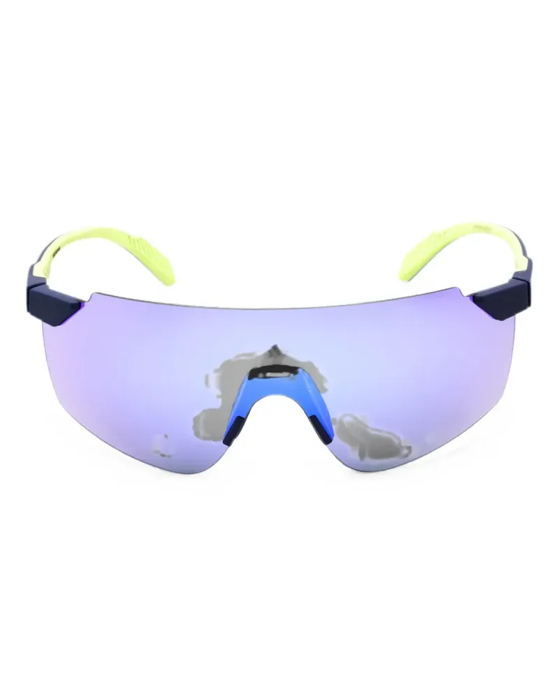 adidas shield-frame sunglasses - Blau Blau