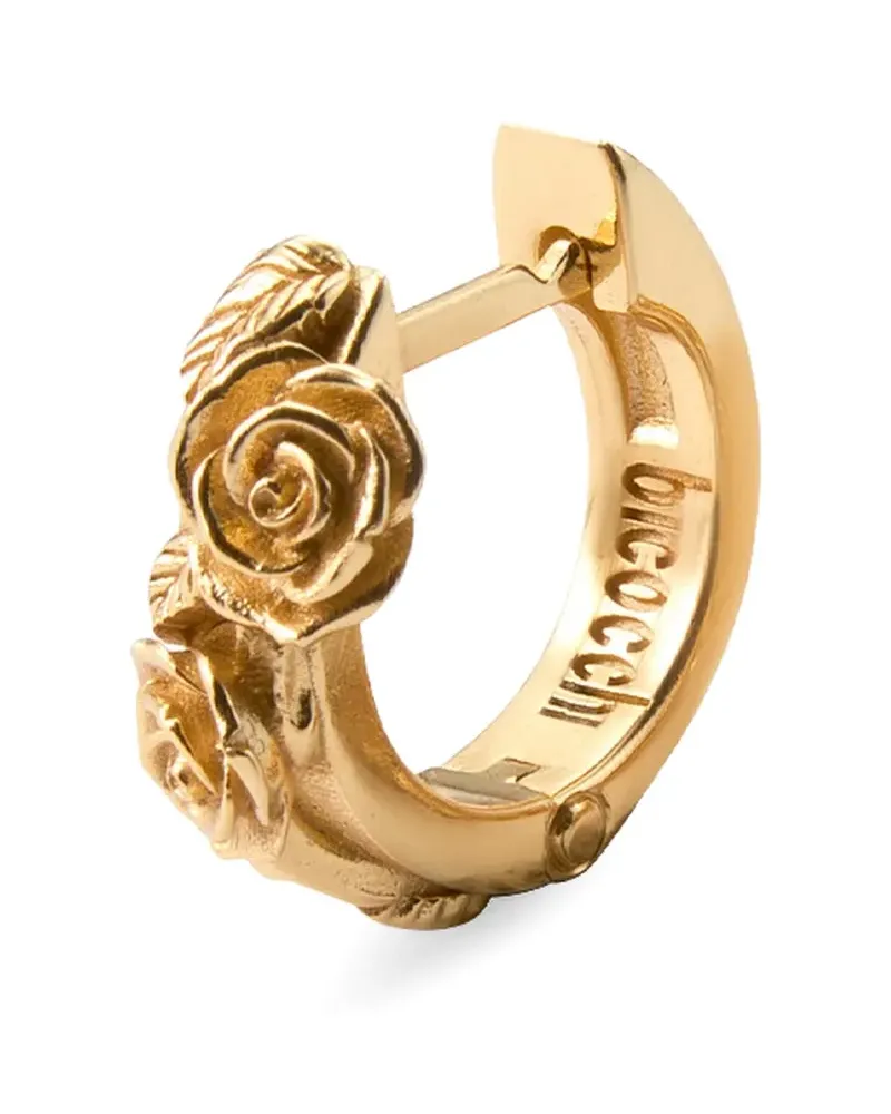 Emanuele Bicocchi Rose hoop earring - Gold Gold
