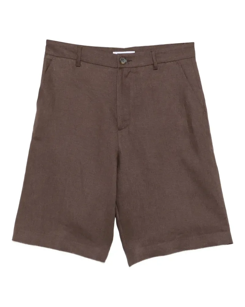 Manuel Ritz linen bermuda shorts - Braun Braun