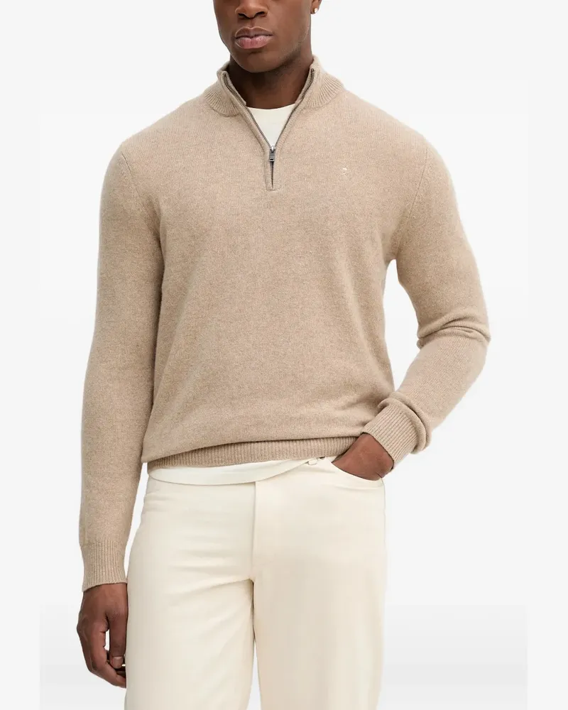 Hackett elbow-patch sweater - Nude Nude