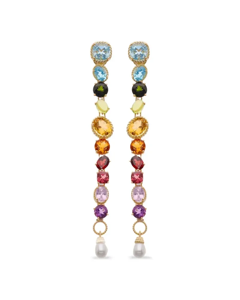 Dolce & Gabbana 18kt Rainbow Gelbgoldohrringe mit Topas Gold