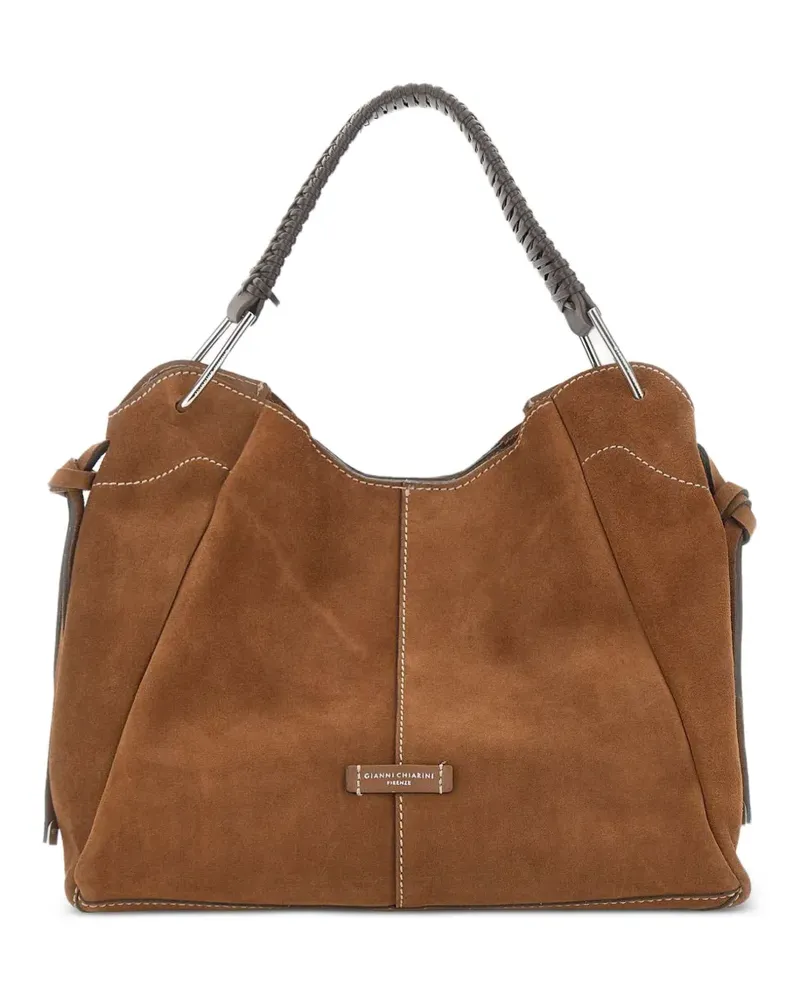 Gianni Chiarini Erenia Schultertasche aus Wildleder - Braun Braun