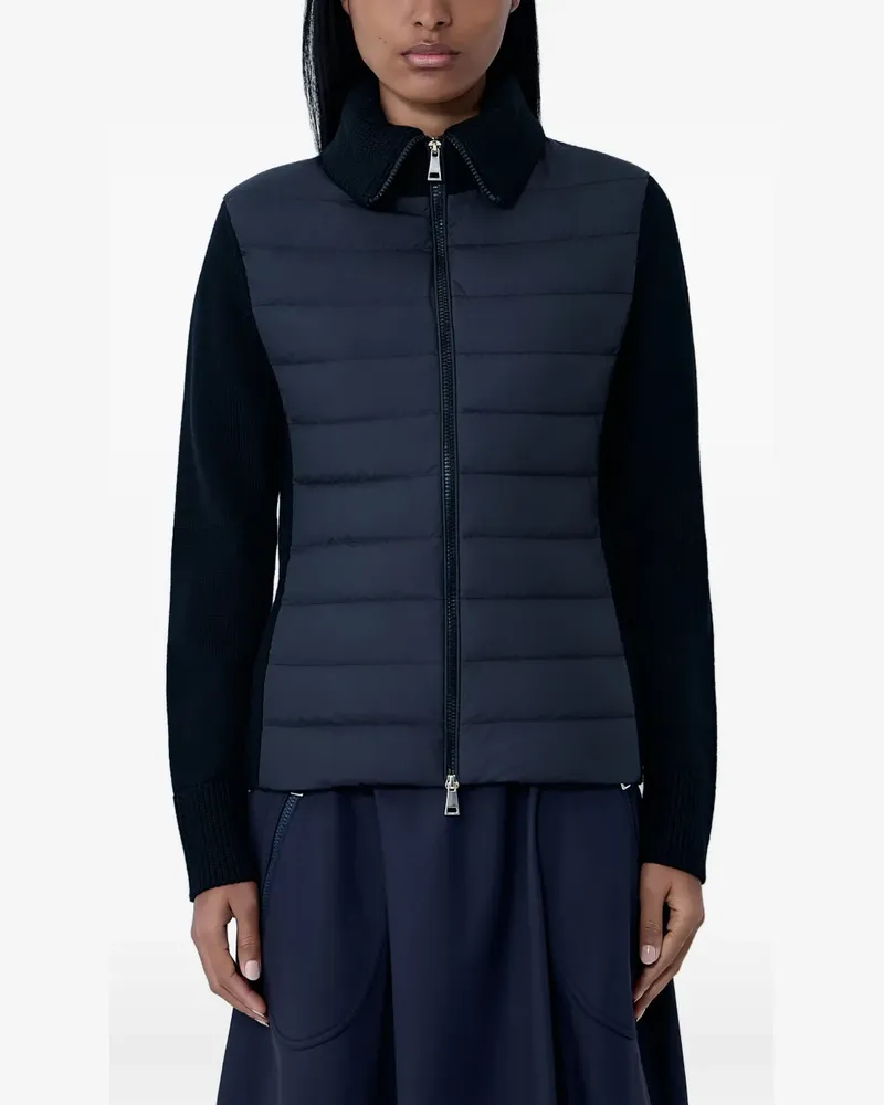 Moncler knit-sleeves quilted jacket - Schwarz Schwarz