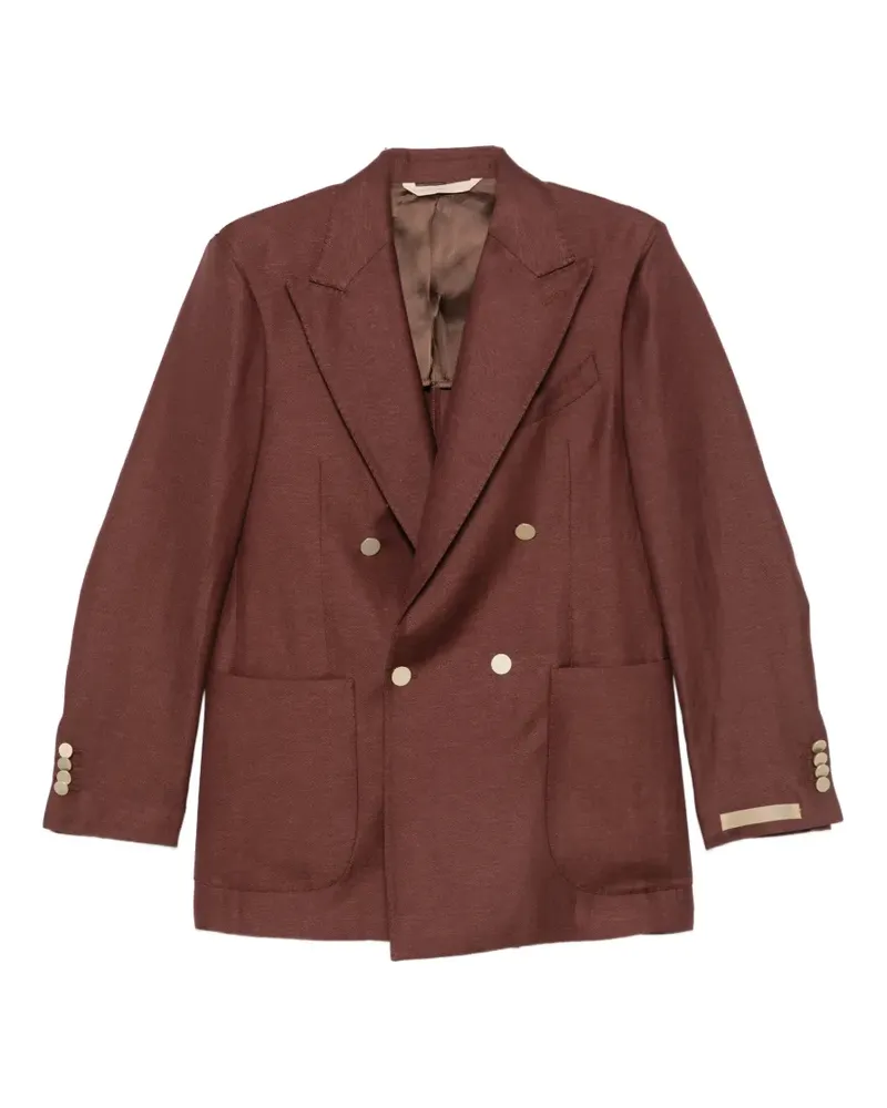 Briglia 1949 double-breasted peaked-lapel blazer - Rot Rot