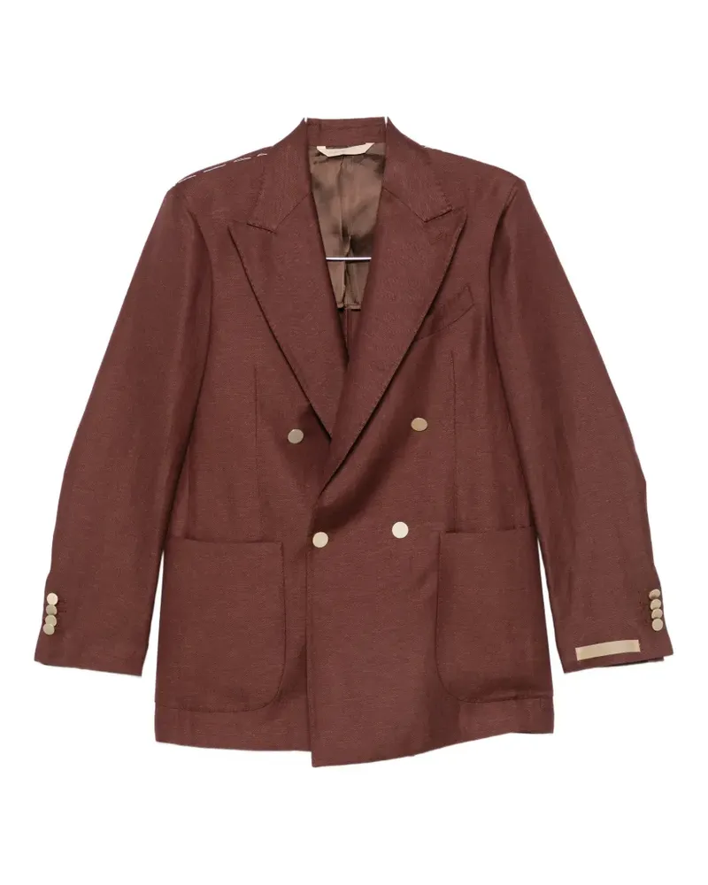Briglia 1949 double-breasted peaked-lapel blazer - Rot Rot