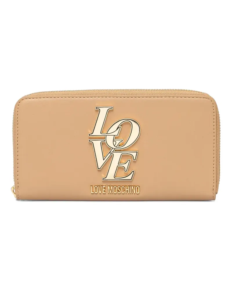 Moschino Portemonnaie mit Logo - Nude Nude