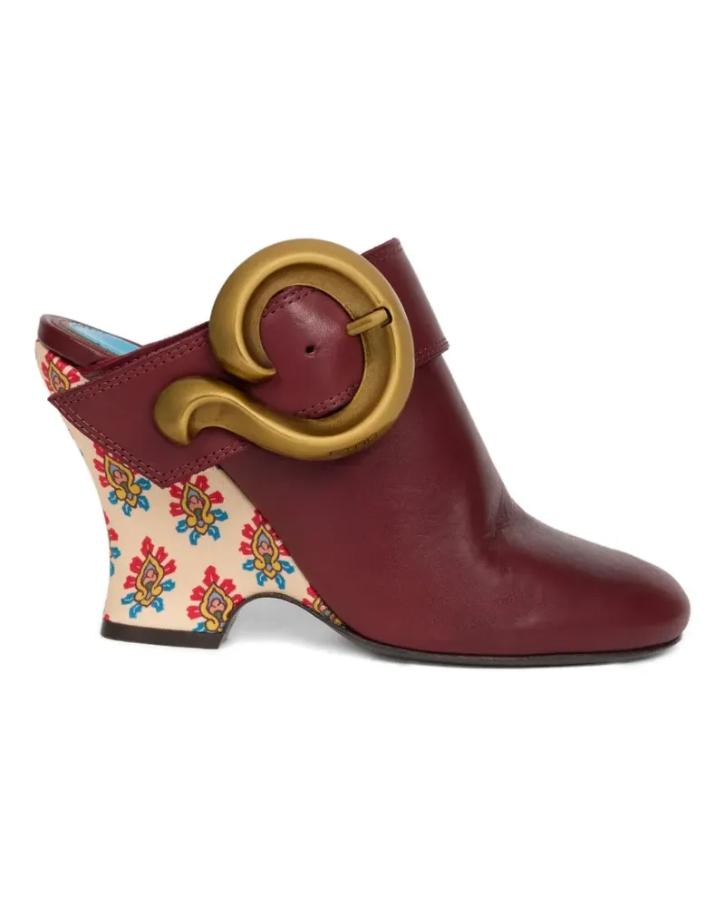 Etro Mules mit Paisleymuster - Rot Rot