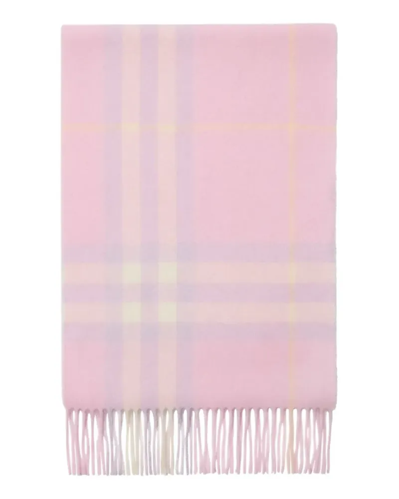 Burberry Karierter Schal aus Kaschmir - Rosa Rosa