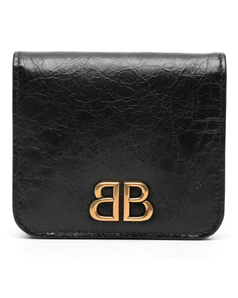 Balenciaga Portemonnaie mit Logo-Schild Schwarz