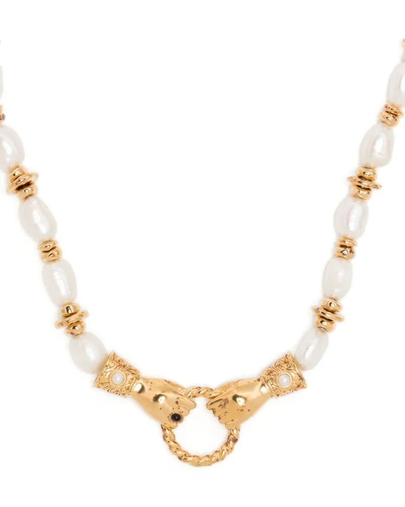 Missoma x Harris Reed In Good Hands Perlenkette - Gold Gold