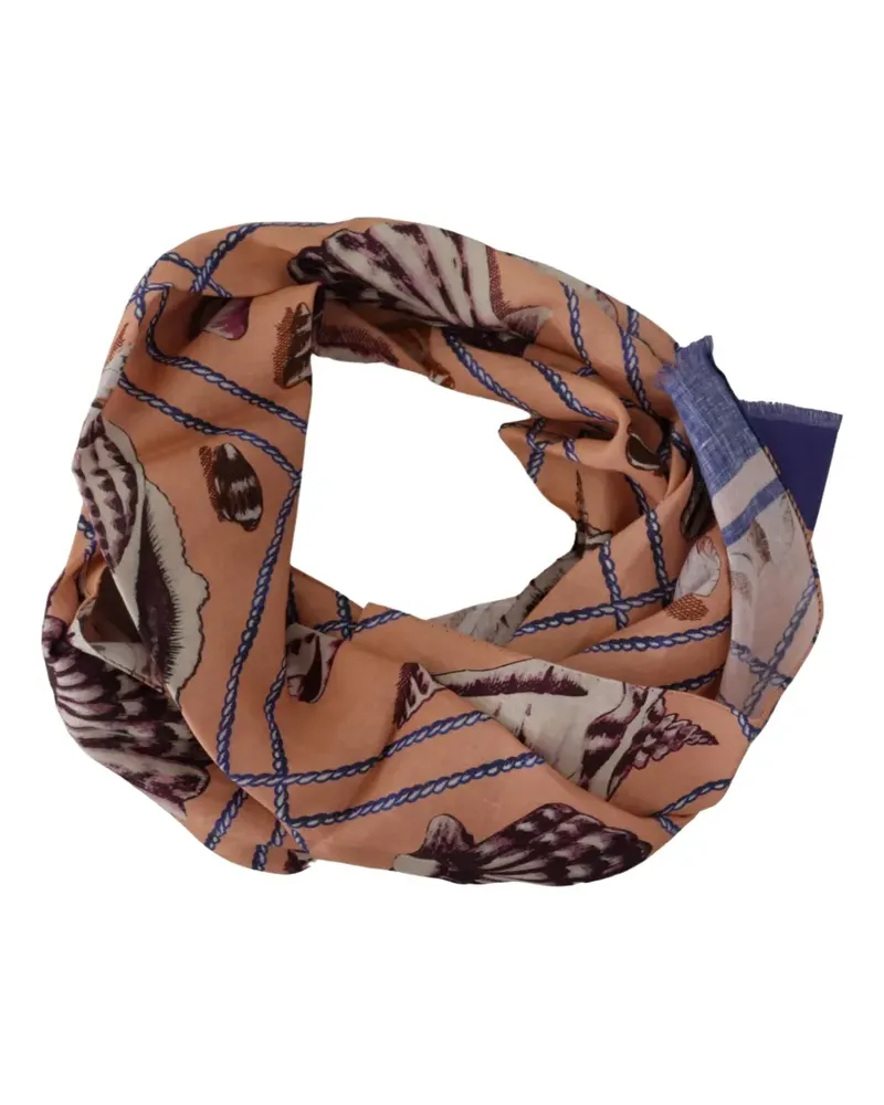 Dolce & Gabbana Schal mit Seashell Rope-Print - Orange Orange
