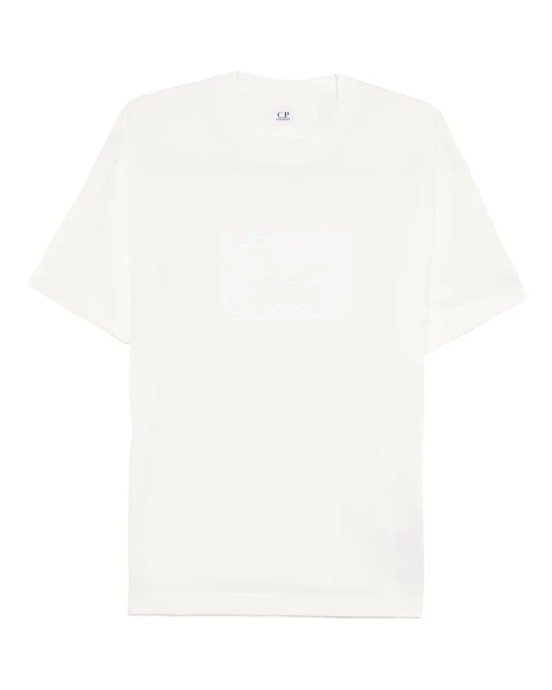 C.P. Company T-Shirt mit Logo-Prägung - Weiß Weiß