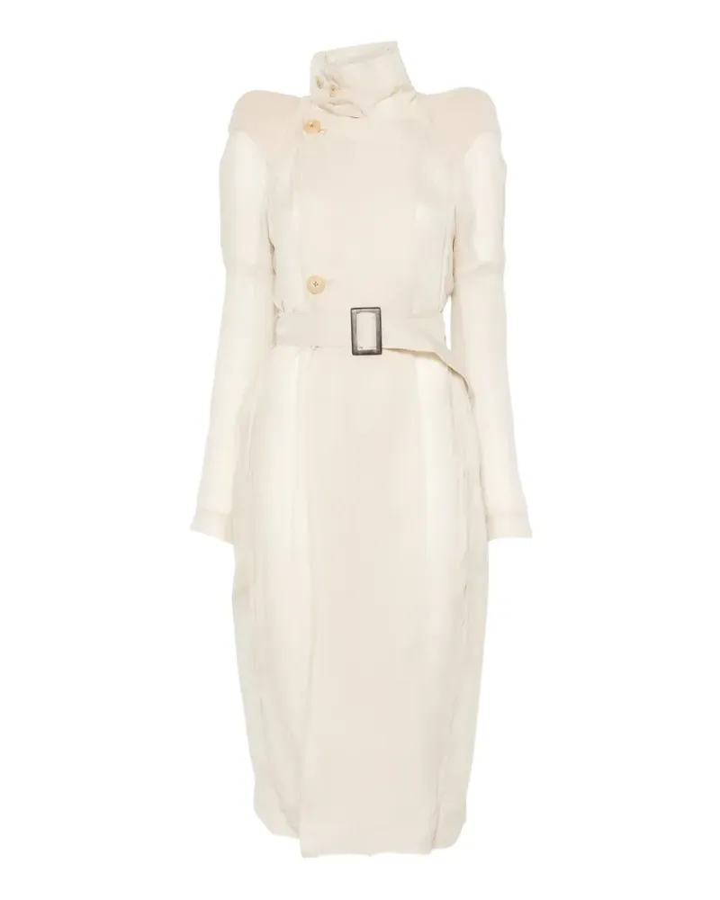 Rick Owens Maria trench coat - Nude Nude