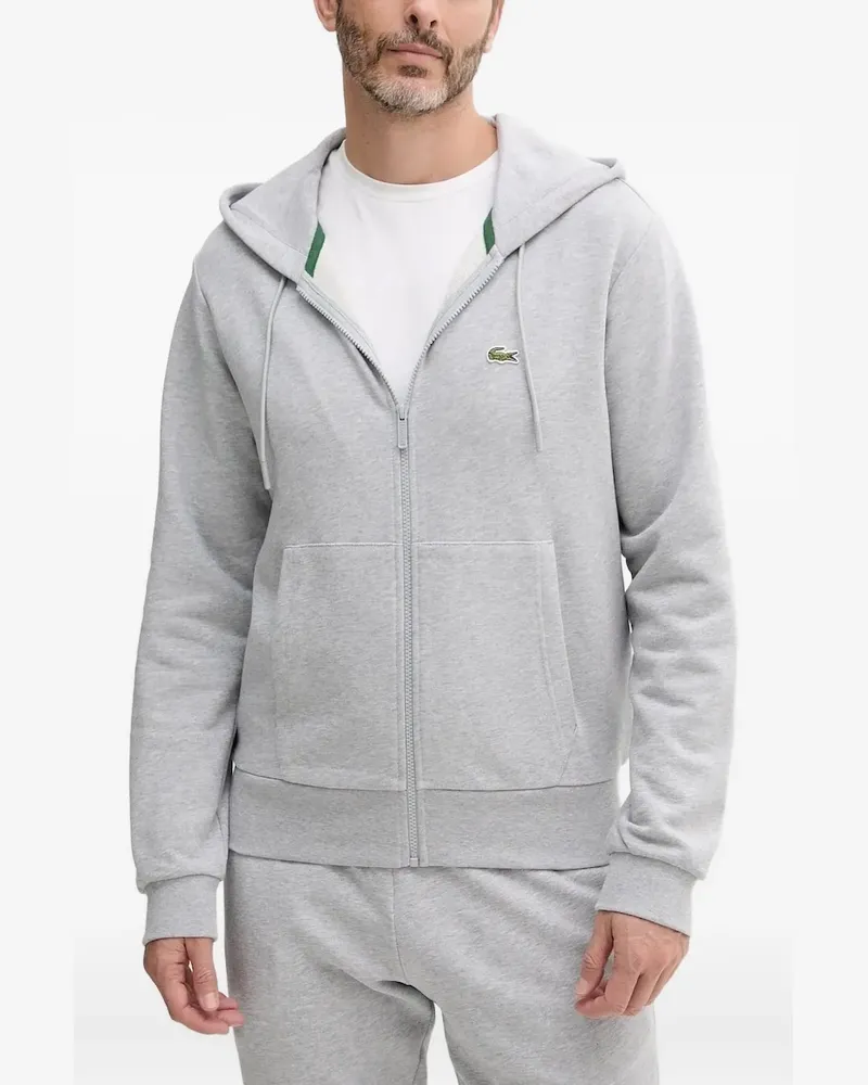 Lacoste Hoodie mit Logo-Patch - Grau Grau