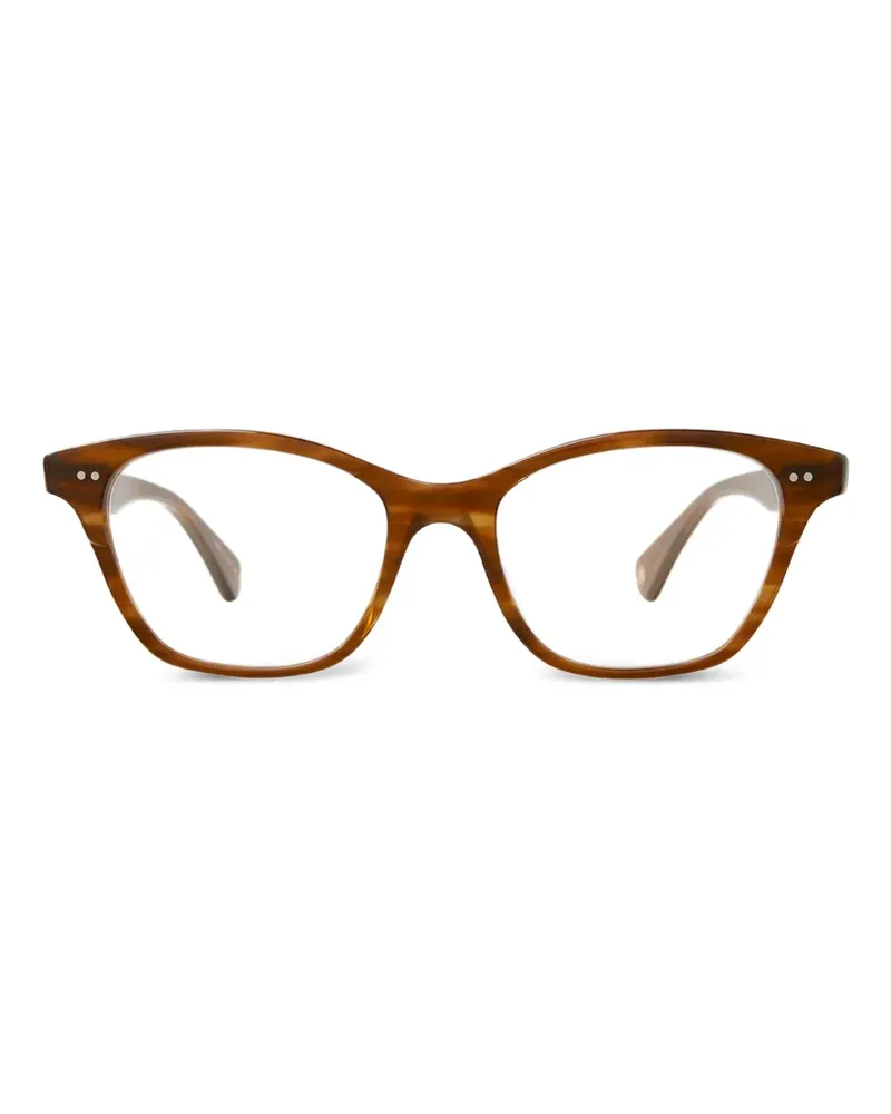 Garrett Leight Brille mit eckigem Gestell - Braun Braun