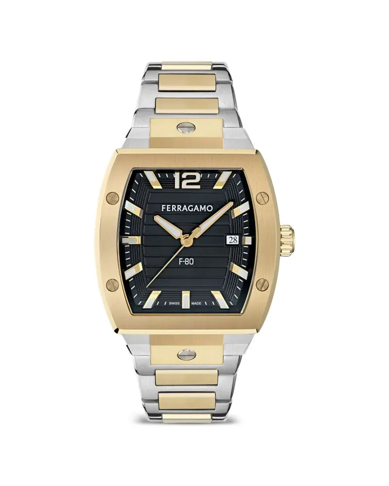 Ferragamo F-80 42mm - Schwarz Schwarz