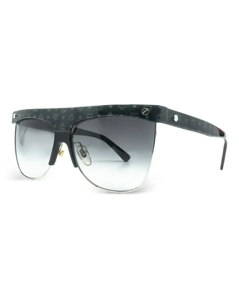 MCM Sonnenbrille mit eckigem Gestell - Schwarz Schwarz