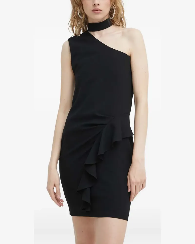 IRO Kami ruffled one-shoulder mini dress - Schwarz Schwarz