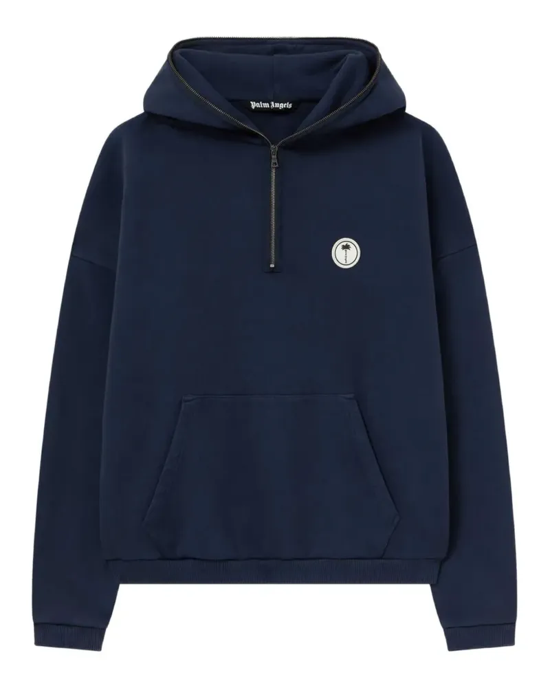 Palm Angels Palm Deco Hoodie - Blau Blau