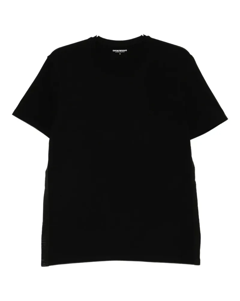 Emporio Armani T-Shirt mit Logo - Schwarz Schwarz