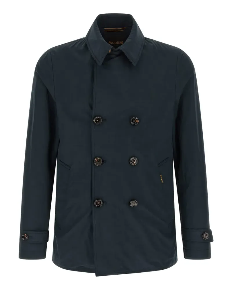 MOORER Scap-Arqua-Wfc double-breasted coat - Blau Blau
