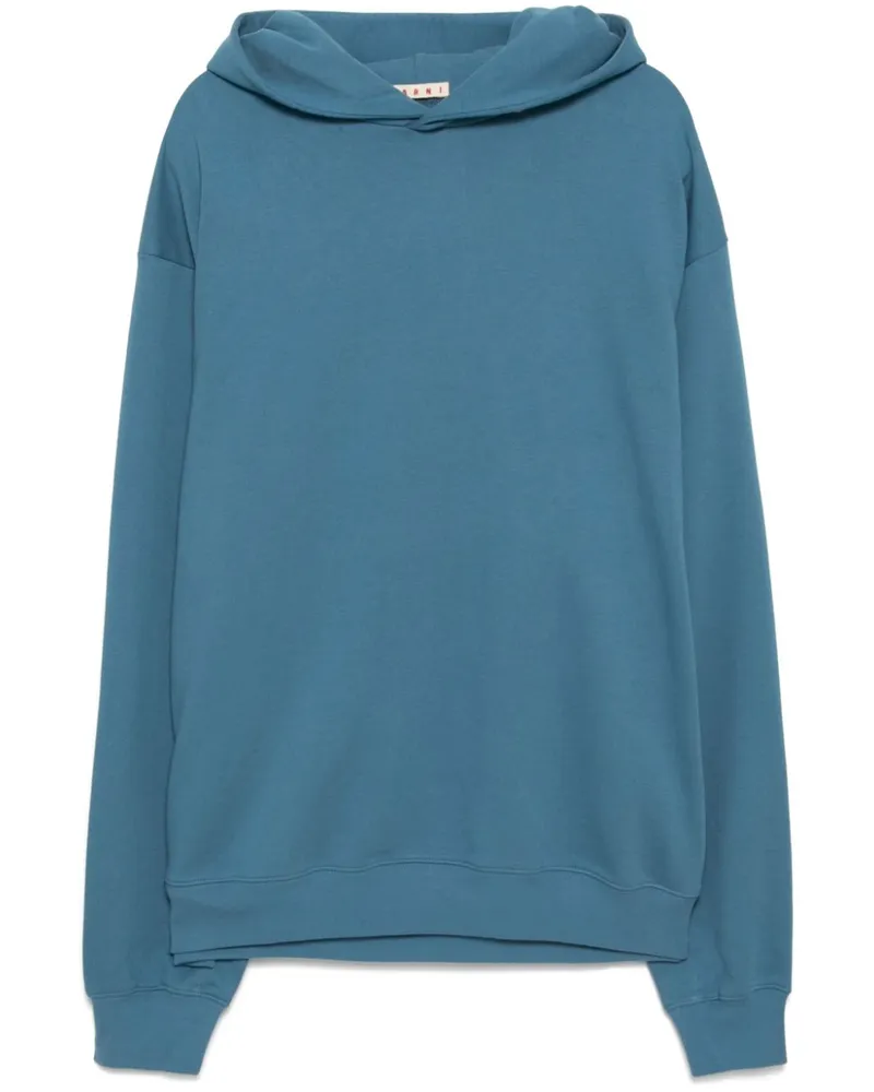 Marni Hoodie mit Logo-Stickerei - Blau Blau