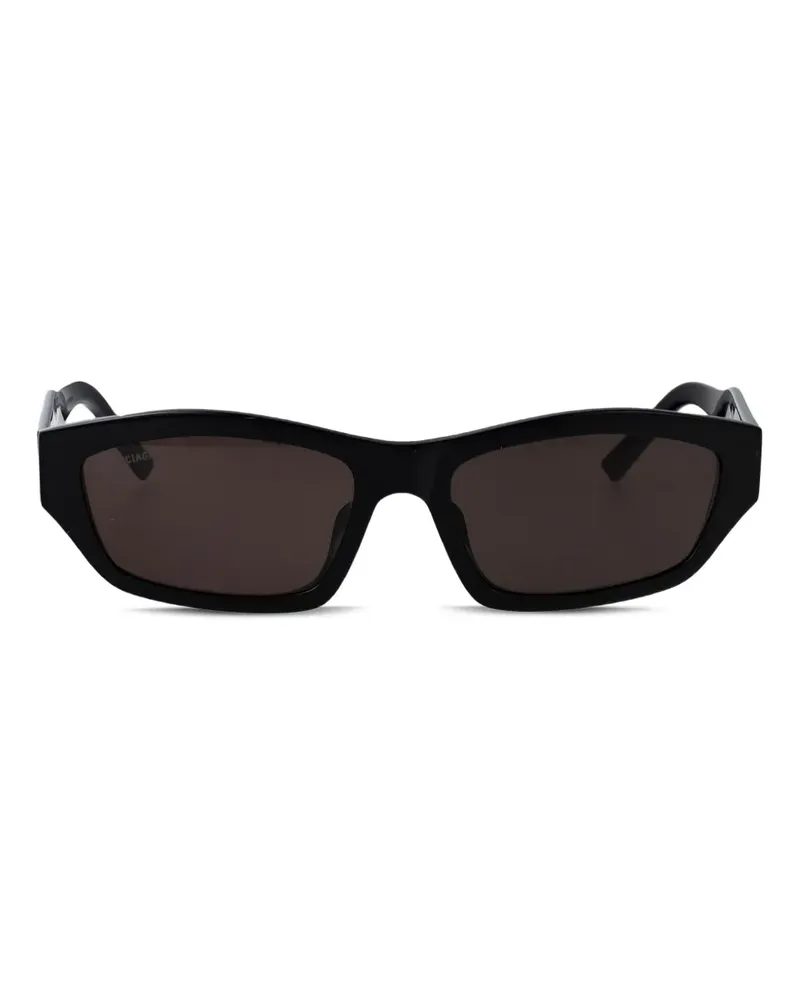 Balenciaga Eckige Sonnenbrille - Schwarz Schwarz