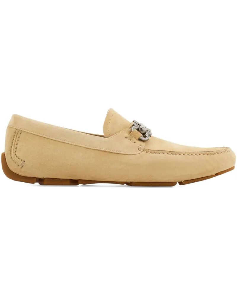Ferragamo Loafer aus Wildleder - Nude Nude