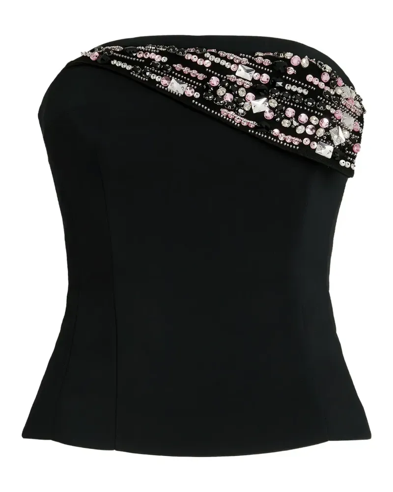 Genny embellished strapless top - Schwarz Schwarz