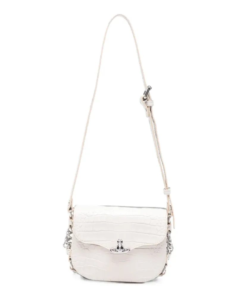 Vivienne Westwood Hunter leather cross body bag - Nude Nude