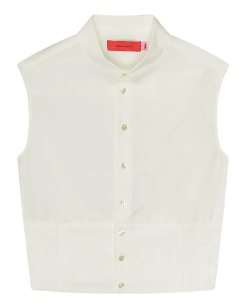 Eckhaus Latta buttoned sleeveless shirt - Nude Nude