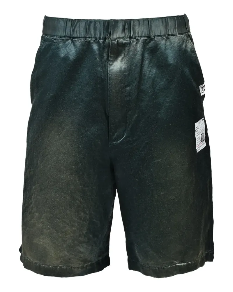 MIHARAYASUHIRO Sun Faded satin shorts - Grün Grün