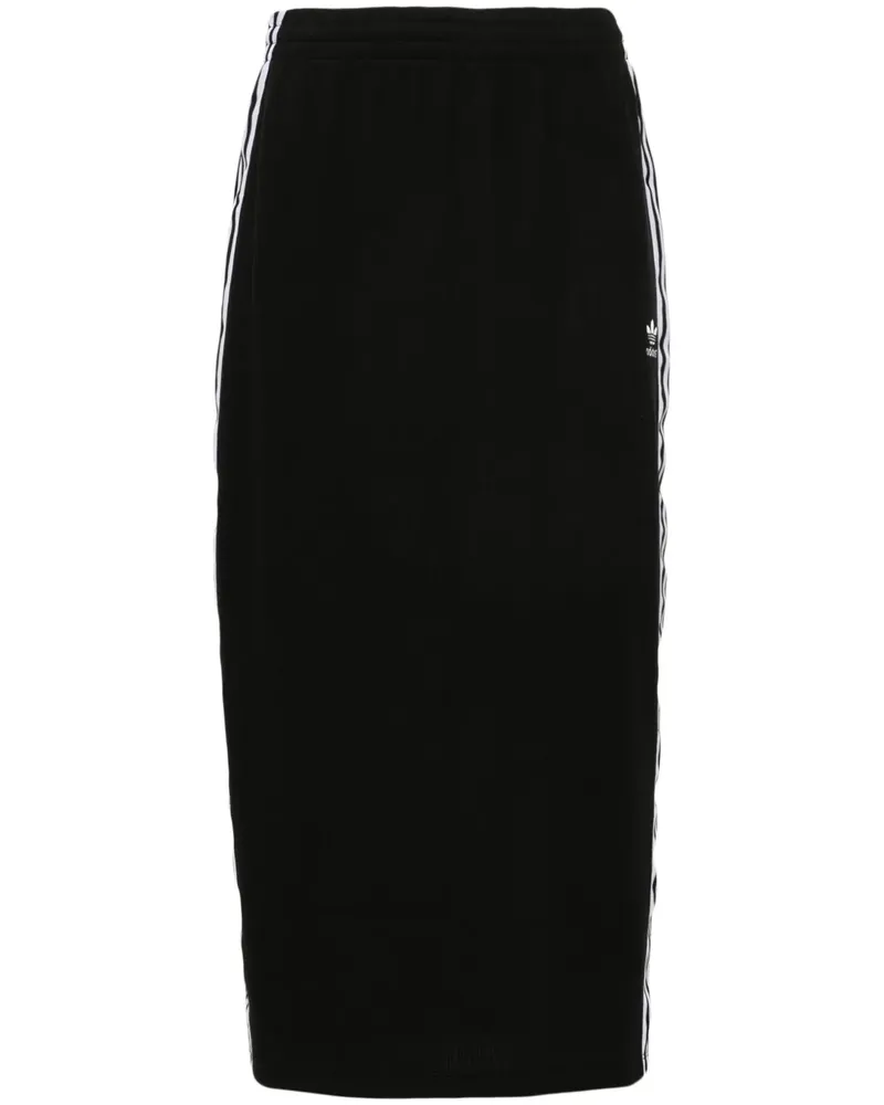 adidas Gerippter Bleistiftrock - Schwarz Schwarz